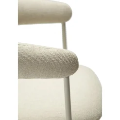 Plenti karmstol - Vit bouclé/cashmere