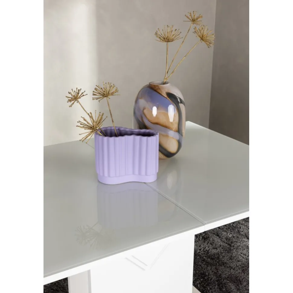 Pluto matbord 120-160 x 90 cm - Vit