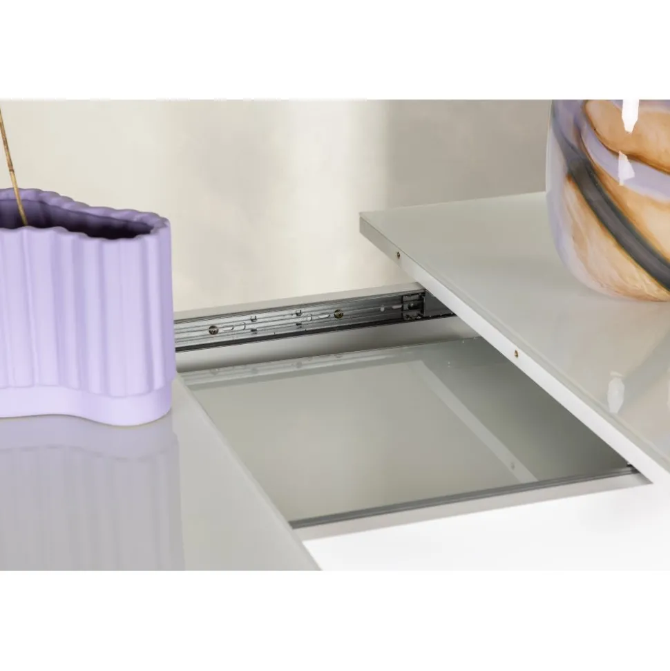 Pluto matbord 120-160 x 90 cm - Vit