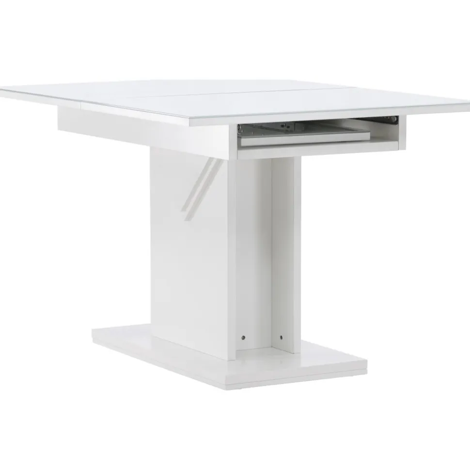 Pluto matbord 120-160 x 90 cm - Vit