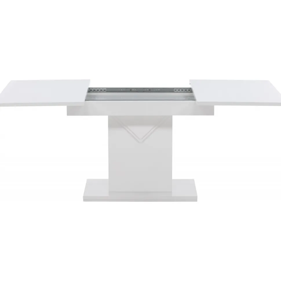 Pluto matbord 120-160 x 90 cm - Vit