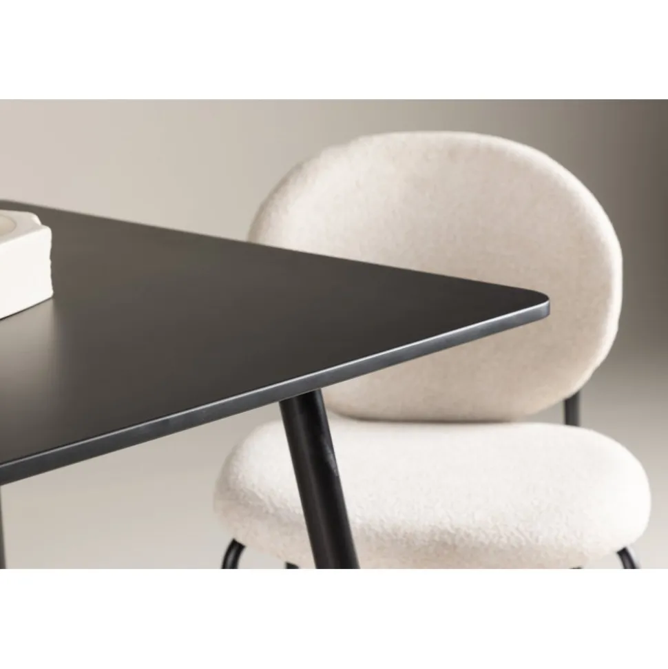 Polar matbord 75 x 75 cm - Svart