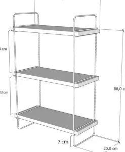 Polaris vägghylla - Furu