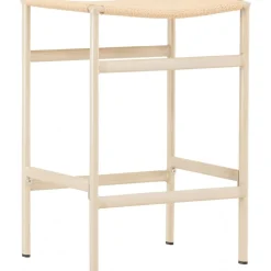 Polly barstol - Beige/Whitewash