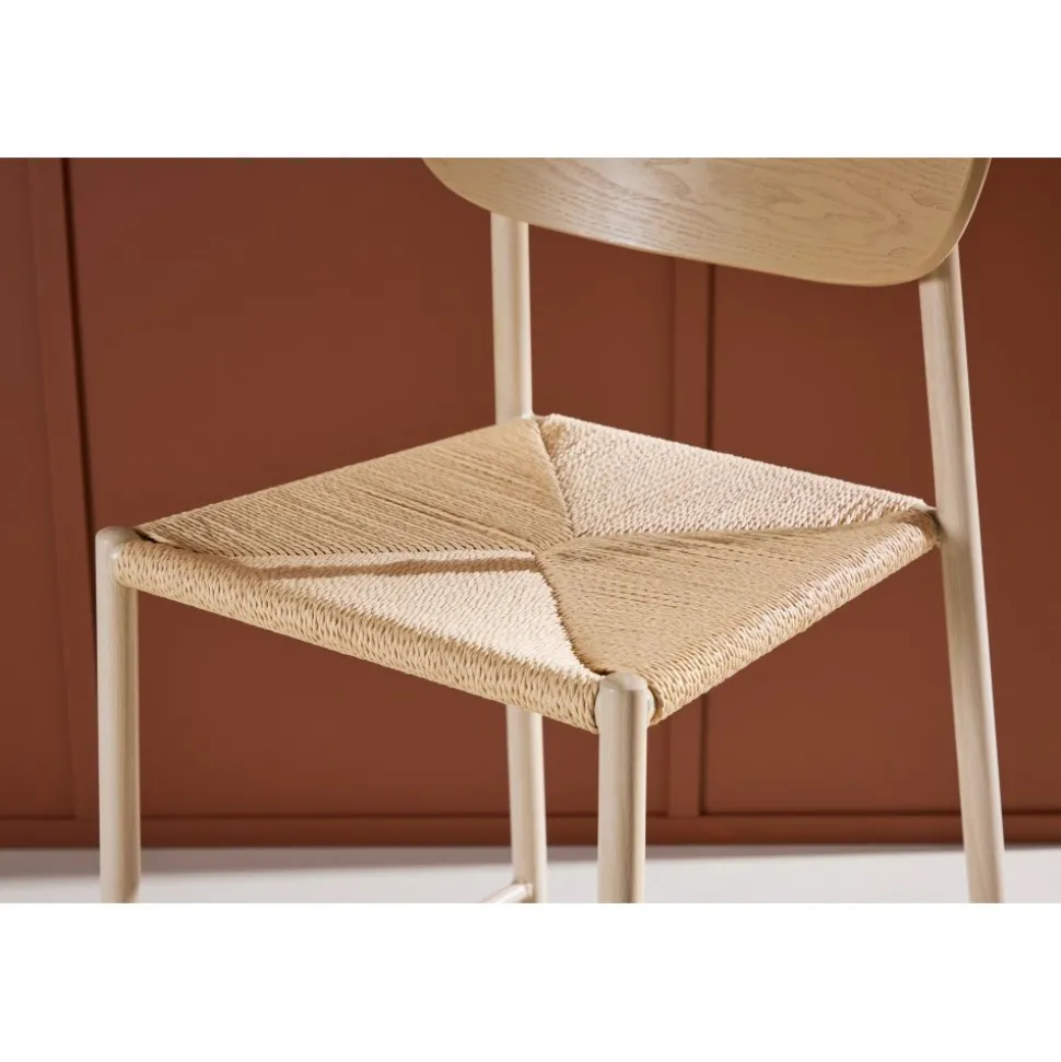 Polly barstol - Beige/Whitewash
