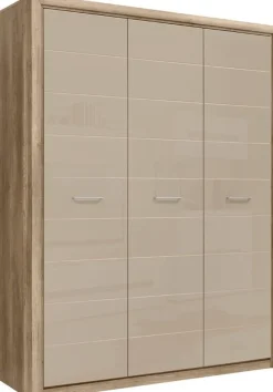 Pontus garderob 208x163,5 cm - Ek/beige