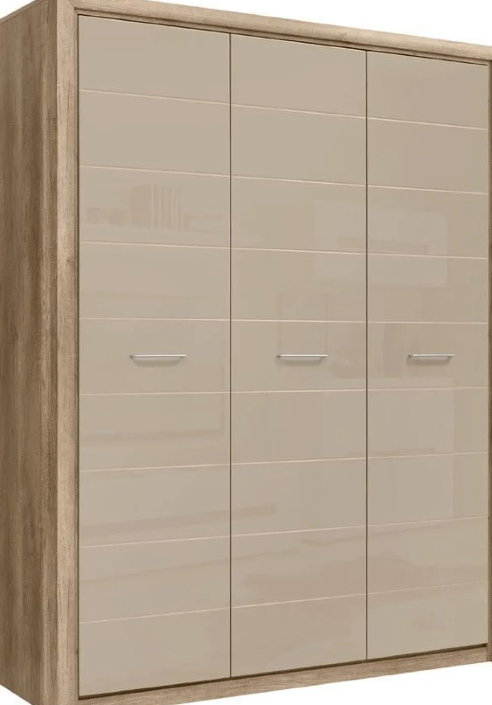 Pontus garderob 208x163,5 cm - Ek/beige