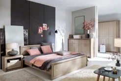 Pontus garderob 208x163,5 cm - Ek/beige