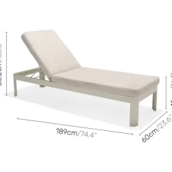 Portals loungegrupp 4 - Vit/teak