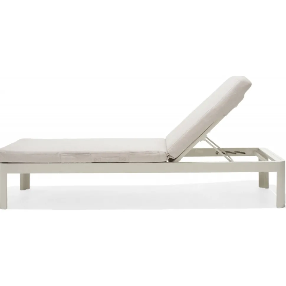 Portals loungegrupp 4 - Vit/teak + Rengöringsmedel för utemöbler