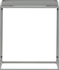 Porto sidobord 45 x 45 cm - Mörkgrå