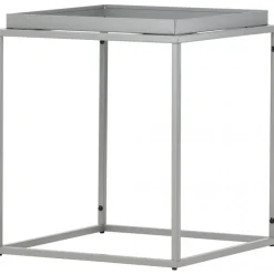 Porto sidobord 45 x 45 cm - Mörkgrå