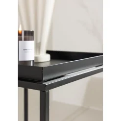 Porto sidobord 45 x 45 cm - Svart