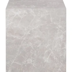 Prague sidobord 40 x 40 cm - Marmor