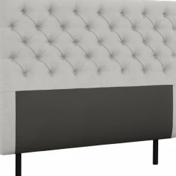 Presley sänggavel med knappar 160 cm - Grå