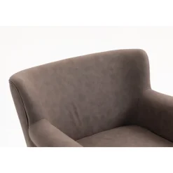 Professor fåtölj i mörkbrun PU