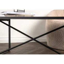 Pryor soffbord 110 x 70 cm - Svart