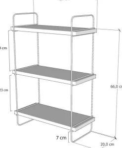 Pulalis vägghylla - Valnöt