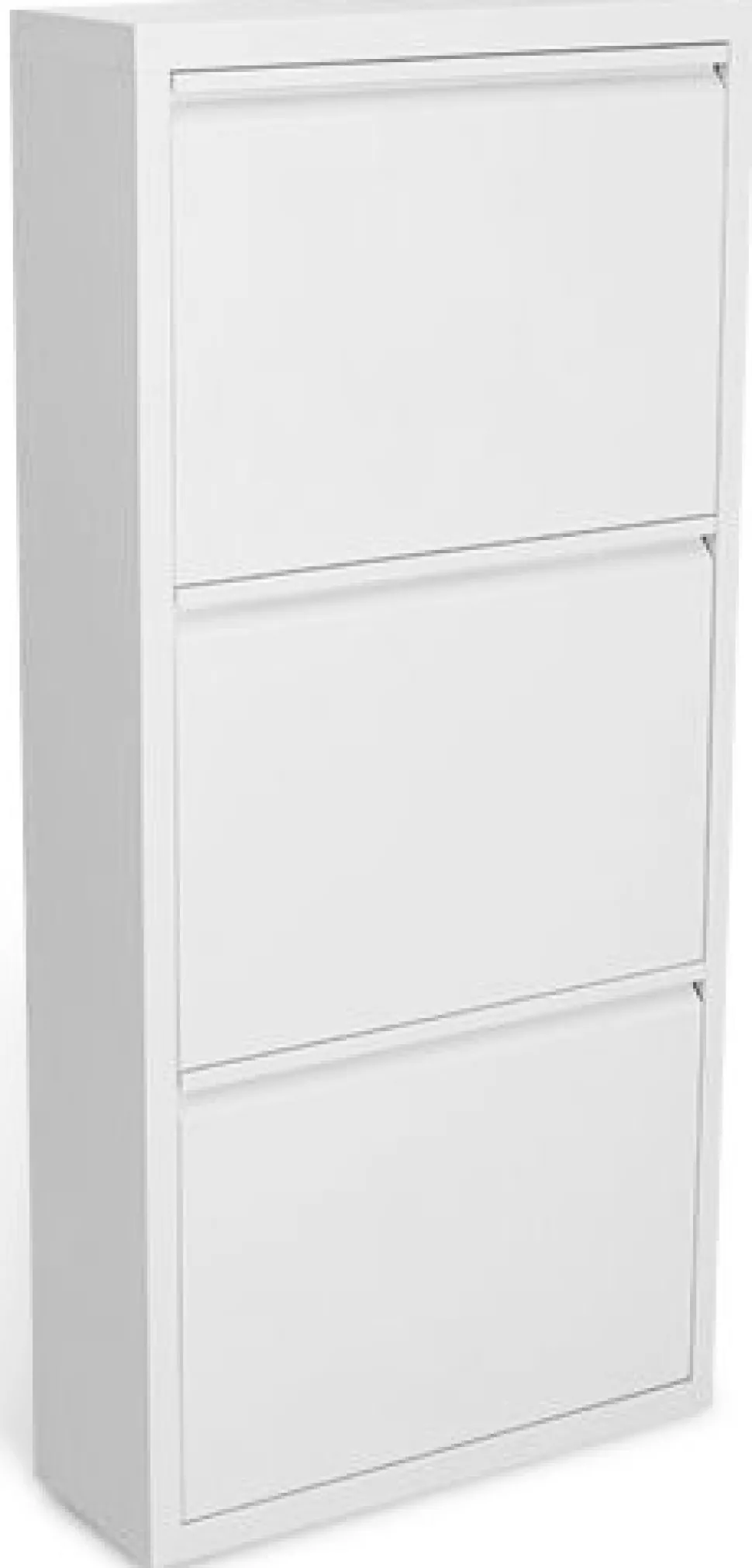 Ramsjö 50 cm brett skoskåp 3 st fack - Vit + Textilrengöring för möbler