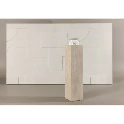 Ramsvik sidobord H:95 cm - Travertin-look