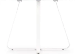 Raphael runt matbord 115 cm - Vit (Glas) / Metall