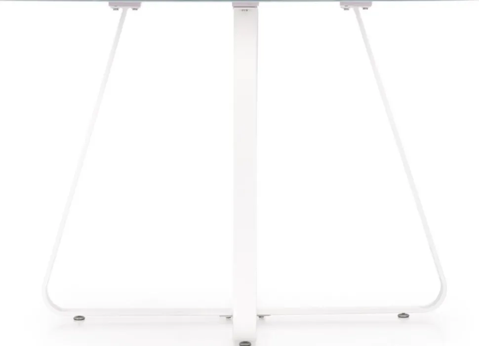 Raphael runt matbord 115 cm - Vit (Glas) / Metall