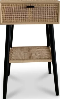 React sängbord - Rotting / Svart