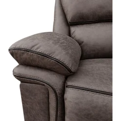 Reclinerfåtölj brun (Mikrofiber) - Riverdale