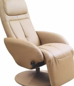 Reclinerfåtölj i beige PU