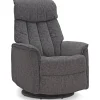 Reclinerfåtölj i grått tyg - Umeå