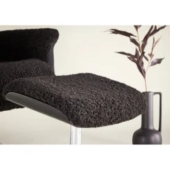 Reclinerfåtölj med fotpall Svart / Krom - Hagön + Fläckborttagare för möbler