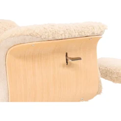 Reclinerfåtölj med fotpall Beige / Ek - Hagön + Fläckborttagare för möbler