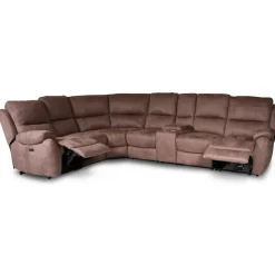 Reclinersoffa hörnsoffa - 5-sits el-styrning