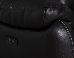 Reclinersoffa 3-sits i svart Microfiber - Enjoy Chicago