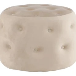 Respit sittpuff - Beige sammet