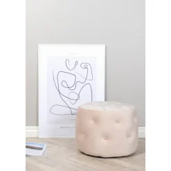 Respit sittpuff - Beige sammet