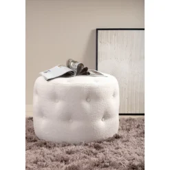 Respit sittpuff - Vit teddy