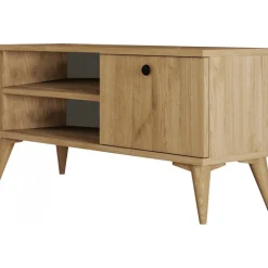 Retro TV-bänk 90 cm - Ek