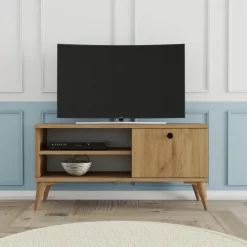 Retro TV-bänk 90 cm - Ek