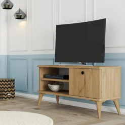 Retro TV-bänk 90 cm - Ek