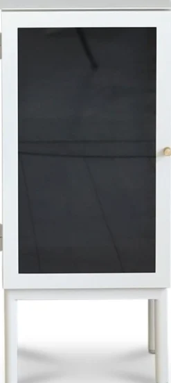 Revel vitt sängbord 75 cm med vänster hängd dörr + Textilrengöring för möbler