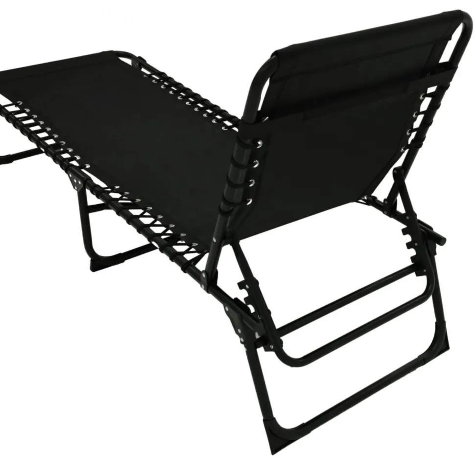 Örgryte solsäng - Ställbar | Svart + Rengöringsmedel för utemöbler