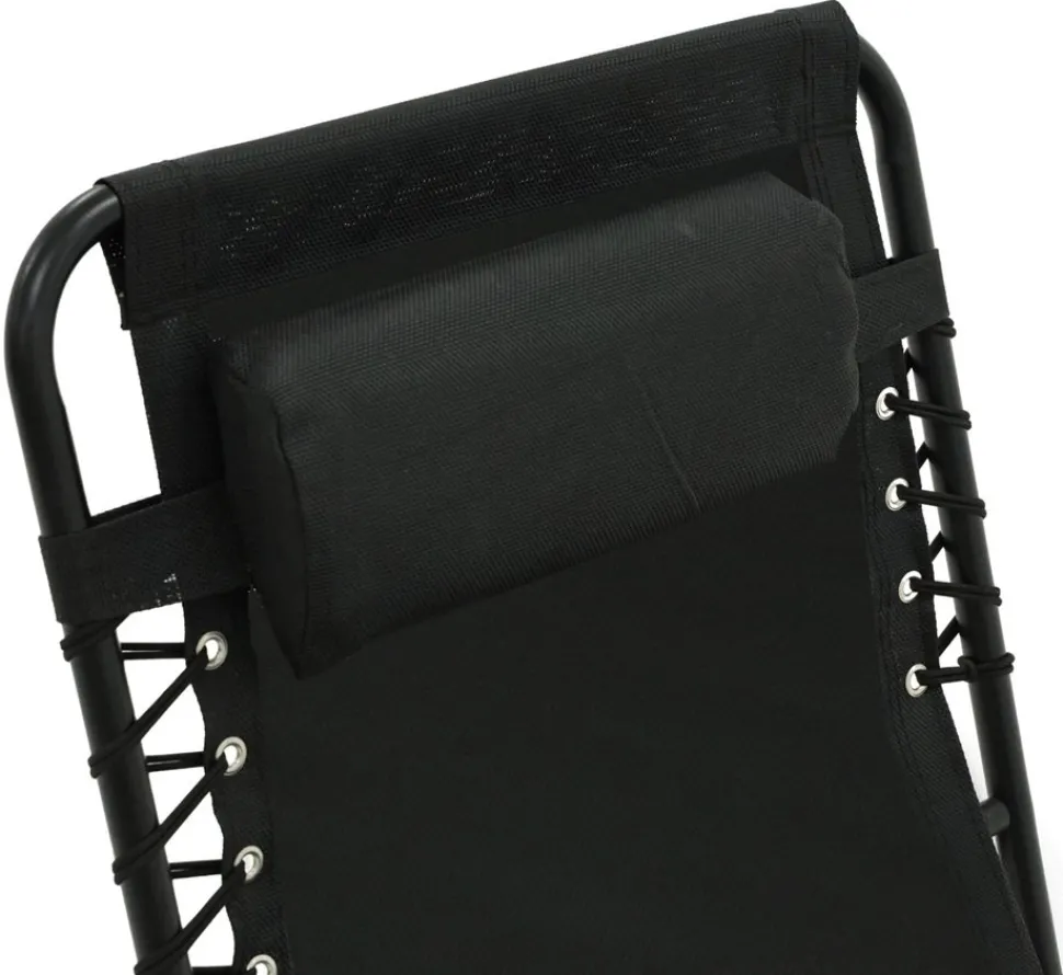 Örgryte solsäng - Ställbar | Svart + Rengöringsmedel för utemöbler