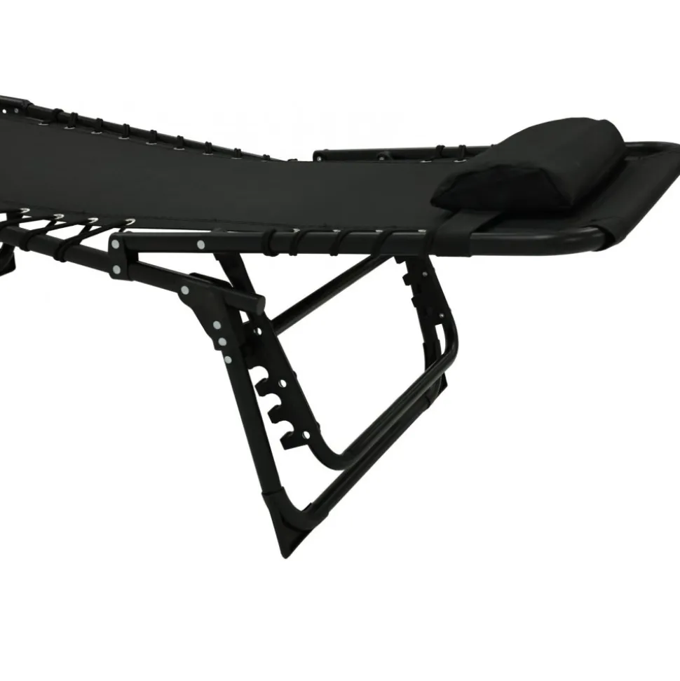 Örgryte solsäng - Ställbar | Svart + Rengöringsmedel för utemöbler