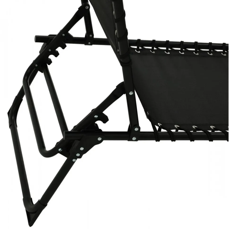 Örgryte solsäng - Ställbar | Svart + Rengöringsmedel för utemöbler