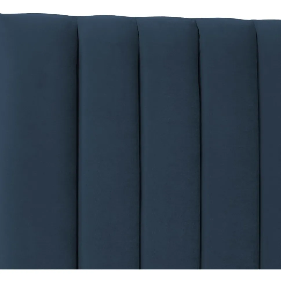 Ribbersborg sänggavel (Blå sammet) - Valfri bredd