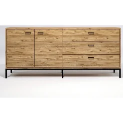 Riga skänk - Ek/svart