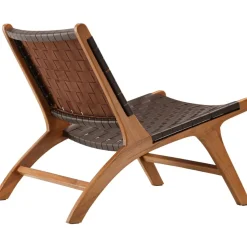 Rike fåtölj - Brun/teak