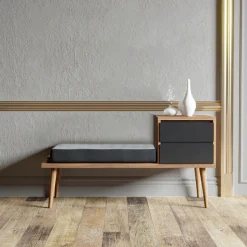 Rino hallmöbel - Valnöt/antracit