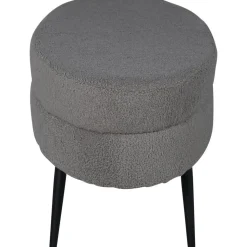 Rino sittpuff - Gråbeige teddy